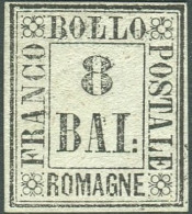 Sg 1859 Romagne - Prova 8 Baj  Grigio Chiaro (P6) Nuovo Senza Gomma Come Da Emissione, Diena (1.000) - Romagne