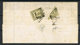 Ltr 1859 - Romagne - Lettera Con 1/2 Baj + 1/2 Baj Frazionato RARA, Diena E Doppia Certificazione G. Bottacch - Romagne