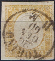 Us SARDEGNA 1853-63 80 Cent N17A Cert. Chiavarello - Sardinia