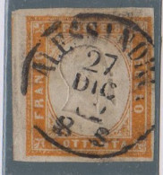 Us SARDEGNA  1853-63 N 17 D Splendido Firma Merone - Sardinië