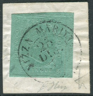 Fr 1853 – “II Emiss. Sardegna” 5c Verde (4) Usato, Diena & Cert. L. Guido - Sardinien