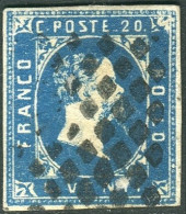 Us 1851 - "Sardegna" C.20 Azzurro (6) Cardillo - Sardinien