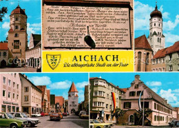 73223301 Aichach Paar Stadttor Rathaus  Aichach Paar - Aichach