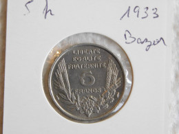 France 5 Francs 1933 BAZOR (863) - 5 Francs
