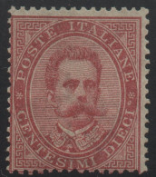 ** 1879 -   Regno - Umberto I 10c Carminio (38), Gomma Integra Originale, Cert. Raybaudi (750) - Nuovi