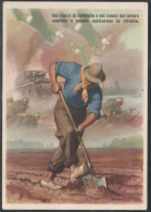 Cart  Cartolina - Militare - Sui Campi Di Battaglia  E Sui Campi Del Lavoro Esercito E Popolo Assicurano La Vittoria(21) - Postage Due