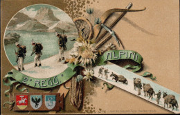 Cart Cartolina Militare - 1900 - Reggimentali - Lotto Di 180 Cartoline (Bersaglieri-Alpini-Artiglieri-Lancieri-Fanteria) - Postage Due