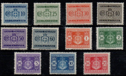 ** 1945 Luogotenenza  - Segnatasse (86/96) Serie Completa, 11 Valori, Gomma Integra (250) - Postage Due