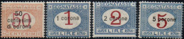 ** 1922 - Dalmazia - Segnatasse Di Italia Del 1890/03 (1/4), Soprastampati, Serie Completa (650) - Dalmatia