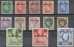 Us 1943/50 - TRIPOLITANIA (14/26) Francobolli Di Gran Bretagna Soprastampati B.A. (125) - Tripolitania