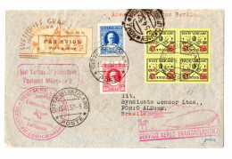 Ltr 1932 Zeppelin 3° Viaggio In Sud America Dal Vaticano - Marcophilie (Zeppelin)