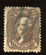 Us 1861 " 5 Cent Jefferson (67) Used (750) - Gebruikt