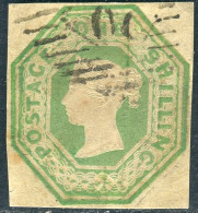 Us 1847-54 - "Gran Bretagna" Stanley Gibbons (56) Embossed One Shilling  Die 2 (£1.300) - Used Stamps