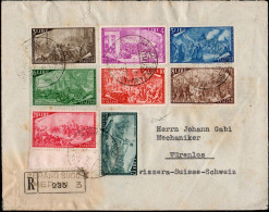Ltr 1948 - Italia Repubblica - Raccomandata Da Merano A Wurenlos, Il 30/11/1948 Filatelica In Tariffa Cert. Viesti - 1946-60: Poststempel