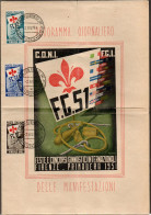 Ltr 1951 - Italia Repubblica - Volantino Pubblicitario Ginnici E Programma Manifestazione,annulli Originali. - 1946-60: Storia Postale