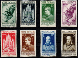 ** 1936 - Vaticano - Stampa Cattolica (47/54) Serie Completa, 8 Valori, Gomma Integra (450) - Unused Stamps