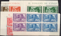 ** 1938 - Vaticano - Archeologia (55/60) Quartina, Gomma Integr,a Serie Completa, 6 Valori (950) - Unused Stamps