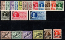 ** 1931 - Vaticano - Pacchi Postali/Segnatasse ( PP1/15+Tax1/6 ) Serie Complete, Gomma Integra (325) - Paketmarken