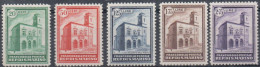 **/* 1932 - San Marino - Palazzetto Della Posta (159/163) Serie Cpl ,5 Val Mista (1.200) - Ongebruikt