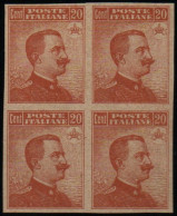 ** 1916 - Regno Prova D'archivio (P107) Eff. Vittorio Em. III Quartina, Firmato Sorani (1.980) - Mint/hinged