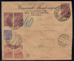 Ltr 1933 - Brasile - Aerogramma Da Rio De Janeiro A Vienna, 500r (472) +1000r (473) +700r (409), Cert. D. Fabris - Covers & Documents