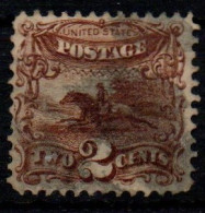 Us 1869 - Stati Uniti Grill Fancy Cancel ( Scott 113) 2 Cent Pictorial Pony Express ($ 80) - Used Stamps