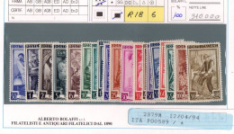 ** 1950- Italia Repubblica - Serie Italia Al Lavoro Ruota(634/652) - 1946-60: Mint/hinged