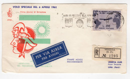 Ltr 1961 Italia Repubblica - BUSTA VENETIA Con GRONCHI RICOPERTO Certt. E. Diena - 1961-70: Storia Postale