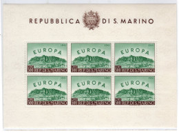 **  San Marino  Foglietto Europa Gomma Integra - Blocks & Sheetlets