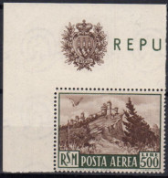 ** San Marino 1951 Veduta Sassone N 97 Gomma Integra Angoli Di Foglio - Unused Stamps