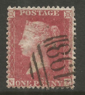 GREAT BRITAIN. QV. PENNY RED. NE. USED 198 NUMERAL POSTMARK. - Gebruikt