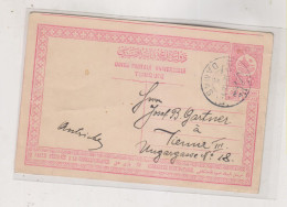 TURKEY 1912 SYRIA DAMAS DAMASKUS Nice Postal Stationery To Austria - Cartas & Documentos