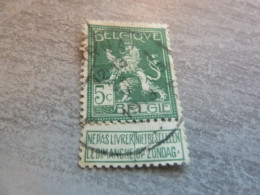 Belgique - Armoirie - Lion - 5c. - Vert - Oblitéré - Année 1930 - - Usati