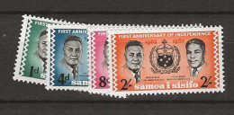 1963 MNH Samoa Mi 122-25 Postfris** - Samoa