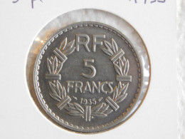 France 5 Francs 1935 LAVRILLIER, NICKEL (865) - 5 Francs