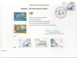 UNO NEW YORK, Erinnerungskarte Nr 29, NY-FDC, Briefmarkensammeln 1986 - Lettres & Documents