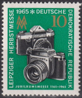 1965 DDR, ** Mi:DD 1130, Yt:DD 830, Fotoapparate, Leipziger Herbstmesse 1965 - Photography