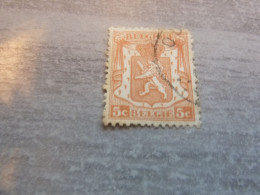 Belgique - Armoirie - Lion - 5c. - Rose Orange - Oblitéré - Année 1950 - - Gebraucht