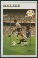 Belize 1982 Fußball-WM In Spanien Block 55 Postfrisch (C22516) - Belice (1973-...)