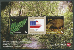 Neuseeland 2006 WASHINGTON Kiwi Farn Block 199 Postfrisch (C25744) - Blokken & Velletjes