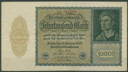 Dt. Reich 10000 Mark 1922, DEU-78c FZ J, Leicht Gebraucht (K1448) - 10.000 Mark