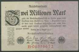 Dt. Reich 2 Millionen Mark 1923, DEU-115a Serie B, Gebraucht (K1262) - 2 Mio. Mark