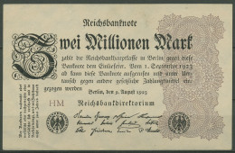 Dt. Reich 2 Millionen Mark 1923, DEU-116d FZ HM, Leicht Gebraucht (K1261) - 2 Miljoen Mark