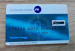 Slovenia Credit Card Ljubjanska Banka Bank Expired - Carte Di Credito (scadenza Min. 10 Anni)