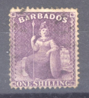 Barbade  :  Yv  37  (o)   Dentelé 14 - Barbados (...-1966)