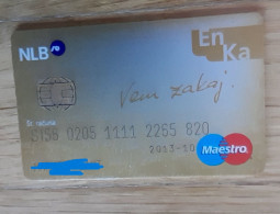 Slovenia Credit Card Nova Ljubljanska Banka NLB Maestro Bank Expired - Krediet Kaarten (vervaldatum Min. 10 Jaar)