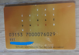 Slovenia Credit Card SKB Banka Bank Expired - Tarjetas De Crédito (caducidad Min 10 Años)