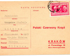 POLOGNE. 1948. AVIS DE RECHERCHE . "POLSKI CZERWONY KRYZ". (Croix-Rouge Polonaise) - Andere & Zonder Classificatie
