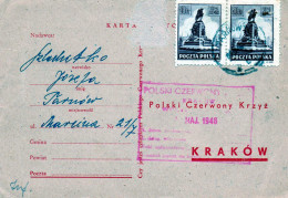 POLOGNE. 1946. AVIS DE RECHERCHE . "POLSKI CZERWONY KRYZ". - Covers & Documents