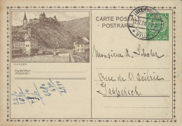 Luxembourg - Luxemburg - Carte - Postale 1928    Vianden -  Cachets   Luxembourg - Ville - Interi Postali